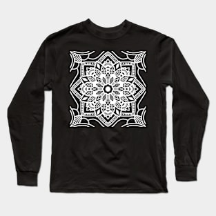 Decorative Mandala White Long Sleeve T-Shirt